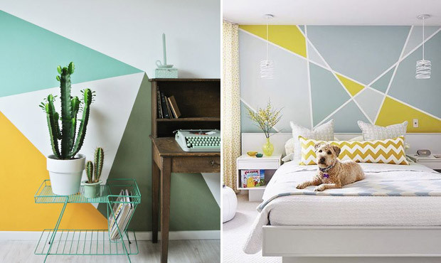 Como fazer Pintura Geométrica na parede: Passo a passo + dicas especiais